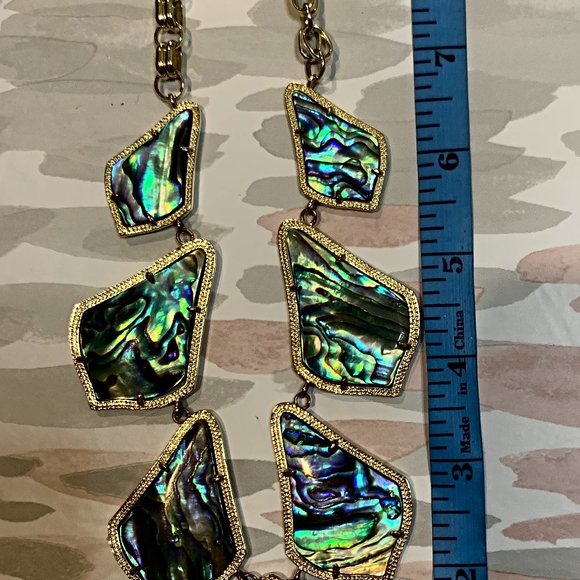 Kendra Scott Kensey - Abalone Shell Bib Necklace - Picture 6 of 9